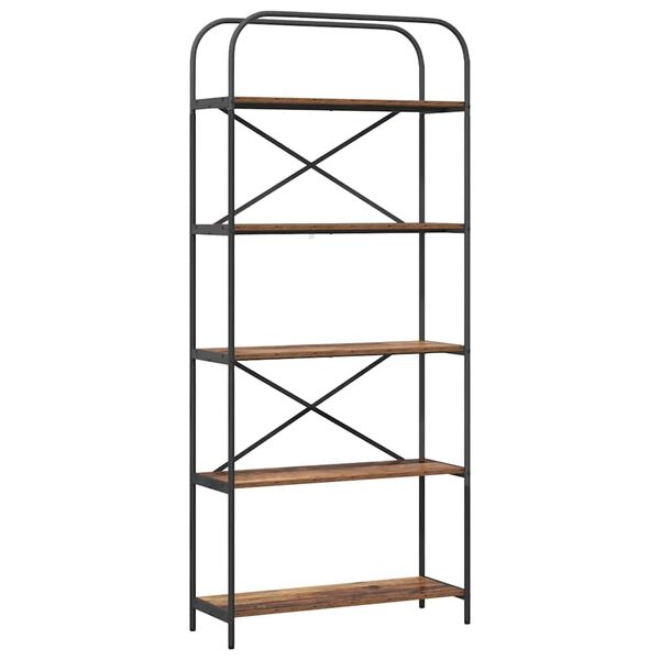 vidaXL Raamatukapp Vana puit 80 x 30 x 183 cm Tehispuit