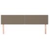 vidaXL voodipeatsid, pruunikashall, 180x5x78/88 cm, kangas