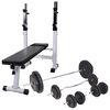 vidaXL j&otilde;usaalipink t&otilde;steraskuse raami, kangide ja hantlitega 90 kg