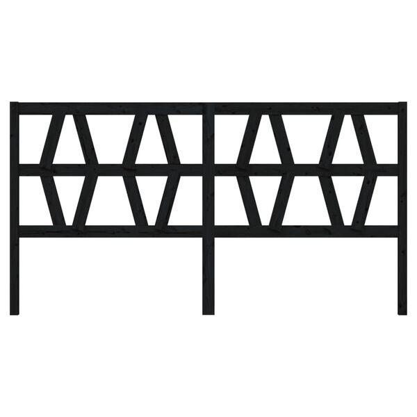 vidaXL voodipeats, must, 206 x 4 x 100 cm, m&auml;nnipuit