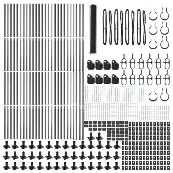 vidaXL Aiapost Hall 100 x 1,2 m (25 mm v&otilde;rk) Terased ja PVC