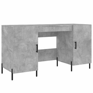 vidaXL kirjutuslaud, betoonhall, 140 x 50 x 75 cm, tehispuit