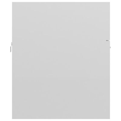 vidaXL valamukapp, kõrgläikega valge, 80 x 38,5 x 46 cm puitlaastplaat
