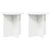 vidaXL Taimede alus 2 pcs Valge &Oslash;40 x 40 cm Tehispuit