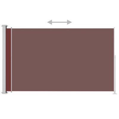 vidaXL lahtitõmmatav terrassi külgsein, 220x300 cm, pruun
