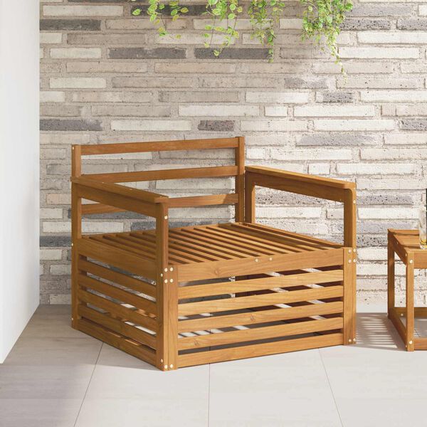 vidaXL 2 T&uuml;kk Diivan k&auml;etugedega Tugev akatsiapuu Neutraalne