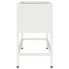 vidaXL T&otilde;stetud aiataimelava Valge 60 x 26 x 45 cm Teras