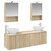 vidaXL Vannitoa kapikomplekt 5 pcs Sonoma tamm Tehispuit