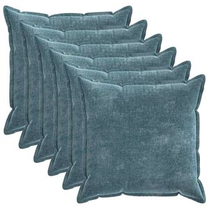 vidaXL Diivanipadi 6 pcs HOUTEN Sinine 70 x 70 cm &Scaron;en&uuml;&uuml;lfabric