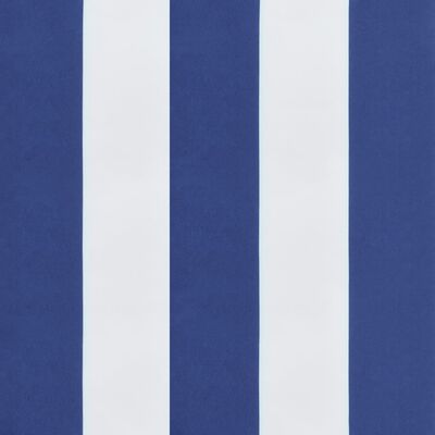 vidaXL euroaluse istmepadi, sinise/valge triibuline, 60 x 60 x 8 cm