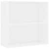 vidaXL 2-korruseline valge 80x30x76,5 cm tehispuit