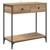 vidaXL Konsoollaud K&auml;sit&ouml;&ouml;puu 75 x 34,5 x 75 cm Tehispuit