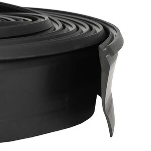 vidaXL Garaaži Ukse Tihend Must 52 x 2 mm 2,5 m PVC