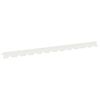 vidaXL Murupiire 10 pcs 102 x 4 x 4 cm Teras Valge
