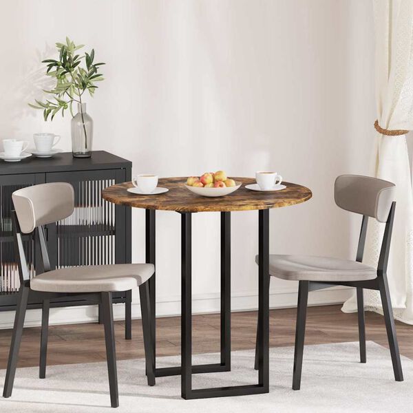 vidaXL Lauda peal Suitsutatud tamm 80 x 80 x 1,5 cm Tehispuit