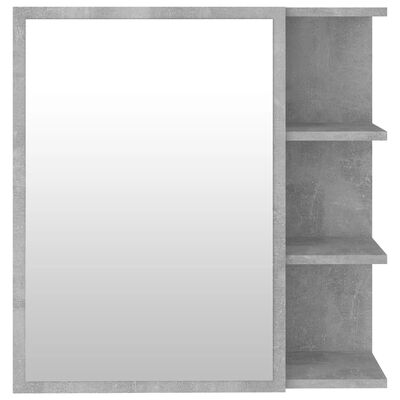 vidaXL vannitoa peeglikapp betoonhall 62,5x20,5x64 cm puitlaastplaat