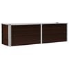 vidaXL aia taimelava pruun 160 x 40 x 45 cm tsingitud teras