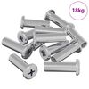 vidaXL Lukustusmutter 2857 pcs H&otilde;bedane Teras