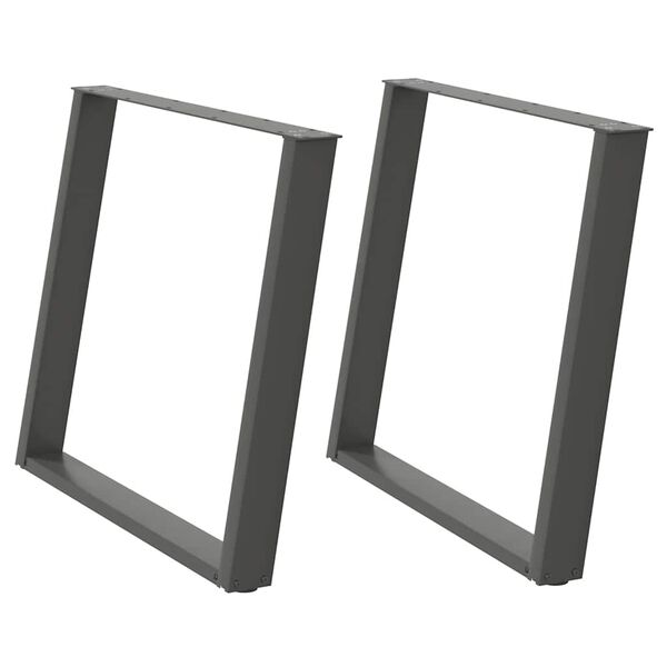 vidaXL söögilaua jalad U-kujulised 2 tk, antratsiithall, 90 x (72-73) cm, teras