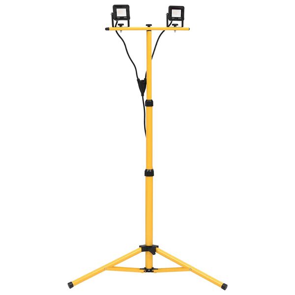 vidaXL statiiviga LED prožektor, 2 x 10 W, soe valge