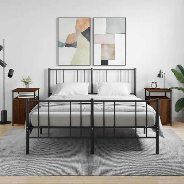 vidaXL &ouml;&ouml;kapid 2 tk, pruun tamm, 40x42x60 cm, tehispuit