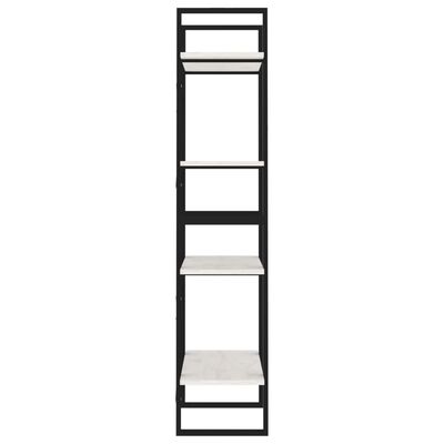 vidaXL 4-korruseline raamaturiiul, 60 x 30 x 140 cm, valge, männipuit