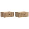 vidaXL Seinale kinnitatav &ouml;&ouml;tis 2 pcs Artisan tamm 49 x 34,5 x 20 cm