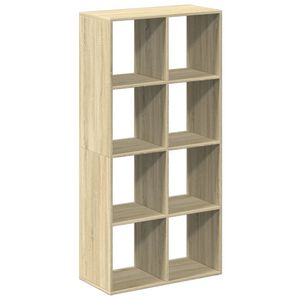vidaXL ruumijagaja/raamatukapp, Sonoma tamm 69,5x29x137,5 cm tehispuit