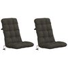 vidaXL 2-T&uuml;kiline K&otilde;rge Seljatoega Toolipatjade Komplekt VIANEN 2 pcs