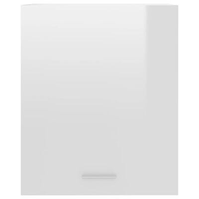 vidaXL köögikapid 2 tk, kõrgläikega, valge 50x31x60 cm, puitlaastplaat