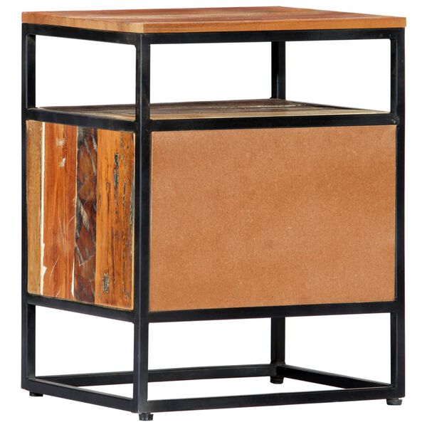 vidaXL öökapp 40 x 30 x 50 cm toekas taaskasutatud puit ja teras