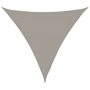 vidaXL p&auml;ikesevari puri 160 g/m&sup2; kolmnurkne helehall 3x3x3 m HDPE