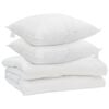 vidaXL Suletekk padjaga 3 pcs Valge Mikrofiiber