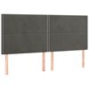 vidaXL peatsiplaat, tumehall, 160 x 5 x 118/128 cm, samet
