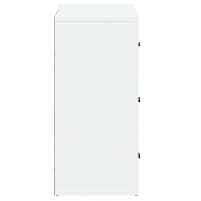 vidaXL puhvetkapp, kõrgläikega valge, 80 x 33 x 70 cm, tehispuit
