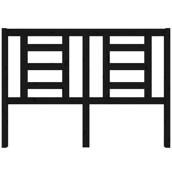 vidaXL voodipeats, must, 141 x 4 x 100 cm, männipuit