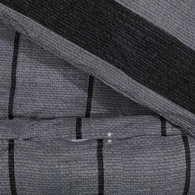 vidaXL voodipesukomplekt, tumehall, 225 x 220 cm, puuvill