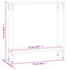 vidaXL konsoollaud, hall Sonoma tamm, 75x22,5x75 cm, tehispuit