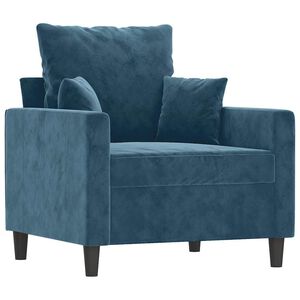 vidaXL tugitool sinine, 60 cm, samet