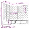vidaXL Aia istutuspot 5 pcs Hall 120 x 120 x 125,5 cm Plastmass