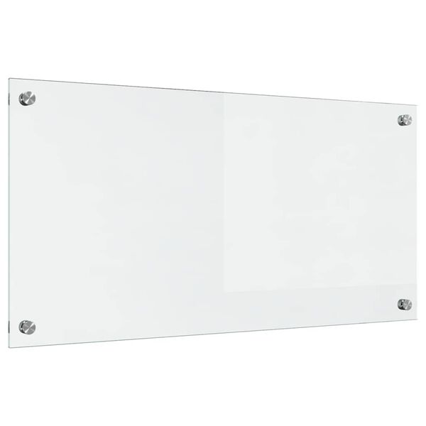 vidaXL Kögi Splashback Läbipaistev 80 x 40 cm karastatud klaas