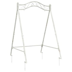 vidaXL H&auml;sti Swing Raam Antikvalge 113 x 121,5 x 168 cm Teras