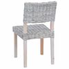 vidaXL S&ouml;&ouml;gitool 2 pcs Valge pesu 46 x 55 x 84 cm Kubu rattan