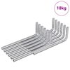 vidaXL Kuusnurkne V&otilde;ti 4675 pcs H&otilde;bedane 32 x 86 mm Teras