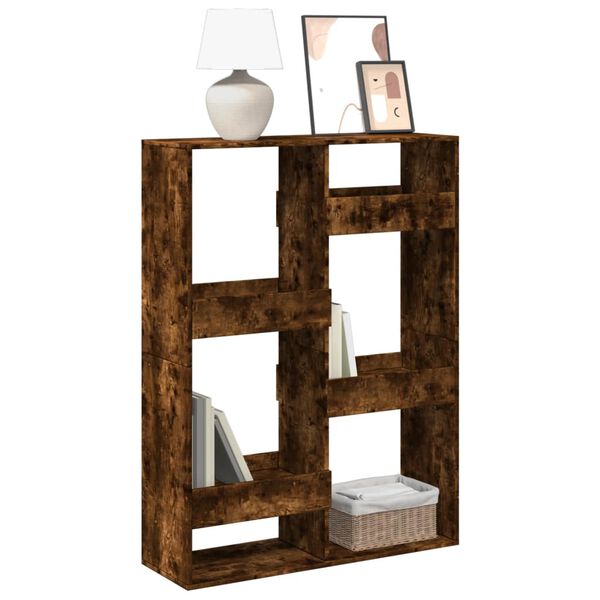 vidaXL raamaturiiul, suitsutatud tamm, 100 x 33 x 135 cm, tehispuit