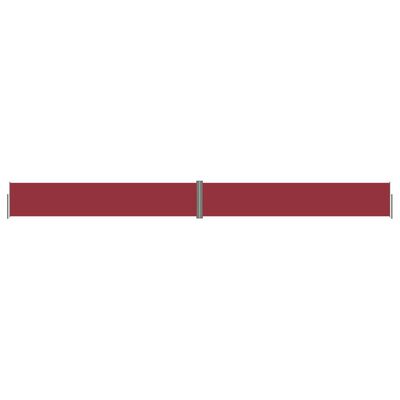vidaXL lahtitõmmatav külgsein, punane, 117 x 1200 cm