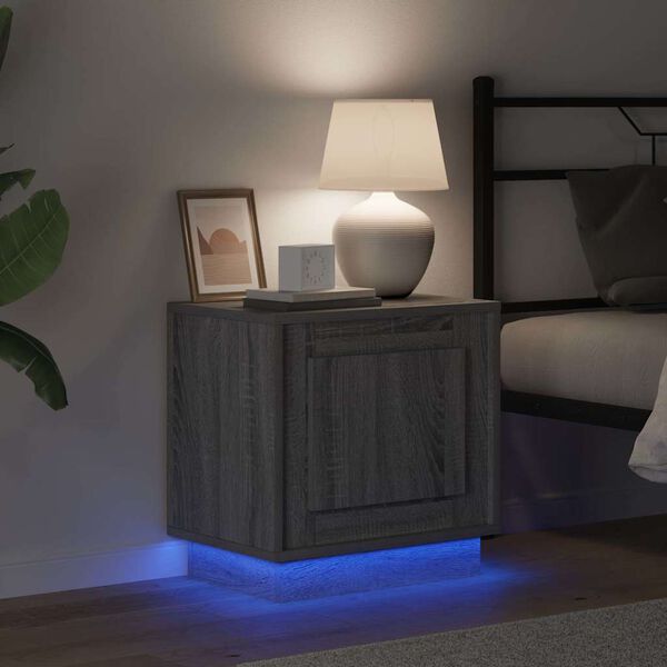 vidaXL &Ouml;&ouml;lambi kapp LED -ribatuledega Hall 44 x 34,5 x 45 cm Tehispuit