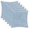 vidaXL Diivanipadi 6 tk HEERLEN Helesinine 30 x 30 cm Vale k&uuml;&uuml;liku