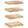 vidaXL ujuvad riiulid 4 tk 60 x 30 x 4 cm t&ouml;&ouml;tlemata t&auml;ispuidust akaatsia