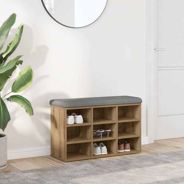 vidaXL Kingapink Artisan Oak 82x32x50 cm Engineered Wood